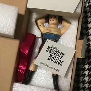 Vintage Nannie’s NAUGHTY NELLIES Special Edition Cast Iron BOOT JACK Lady Decor